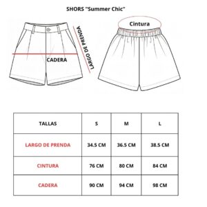 conjunto sastre "summer chic" chaleco & short (varios colores)